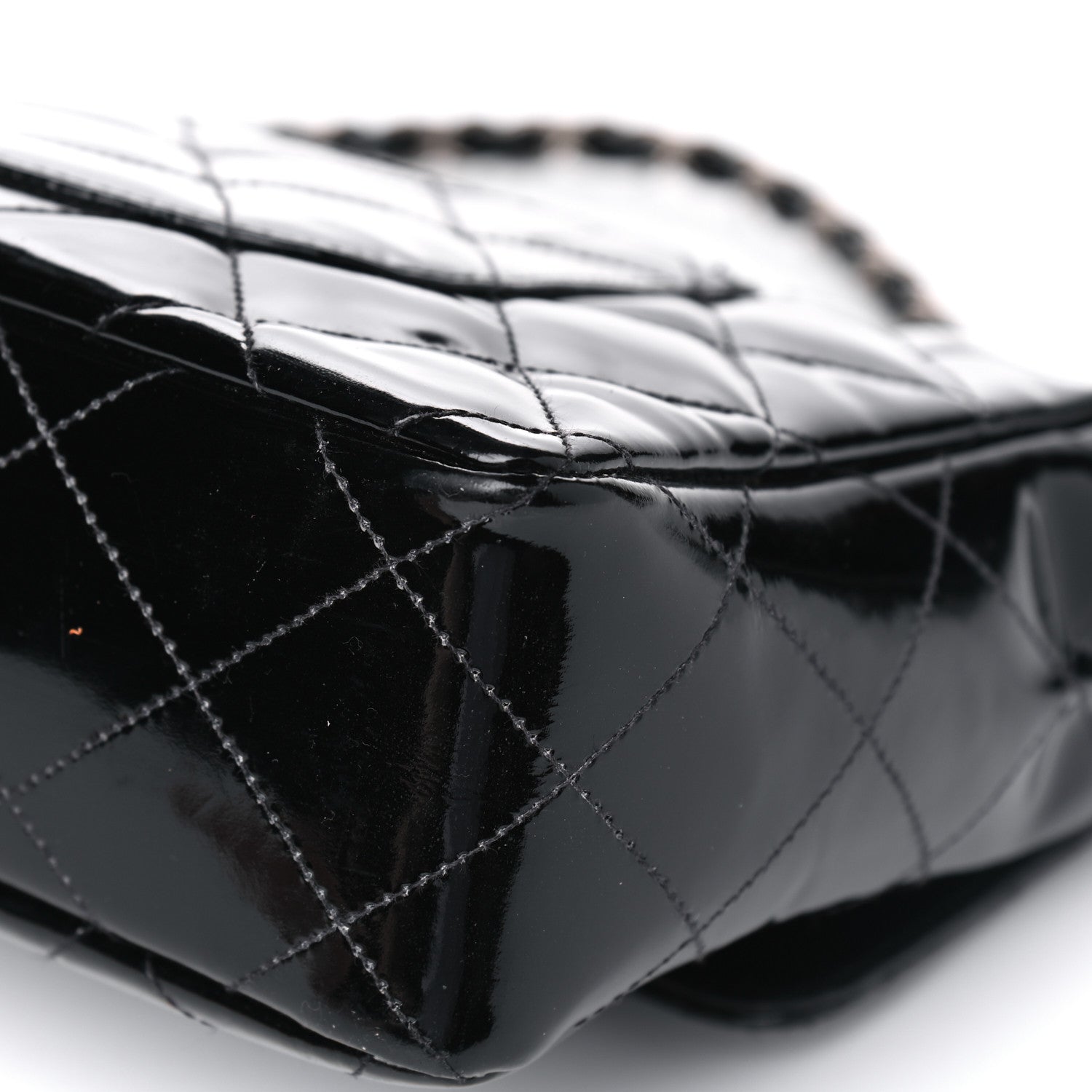 Chanel Patent Quilted Medium Single Flap Black 8 of 8