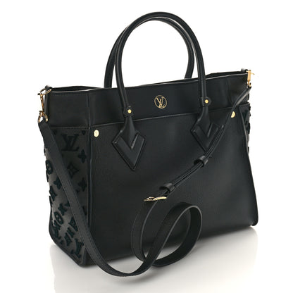 Louis Vuitton Calfskin Monogram Tufting On My Side Black 3 of 8