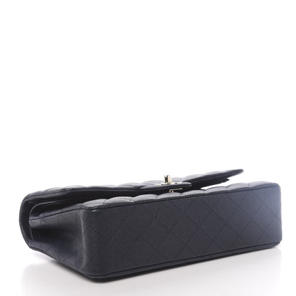 Chanel Caviar Quilted Medium Double Flap Navy 4 of 11