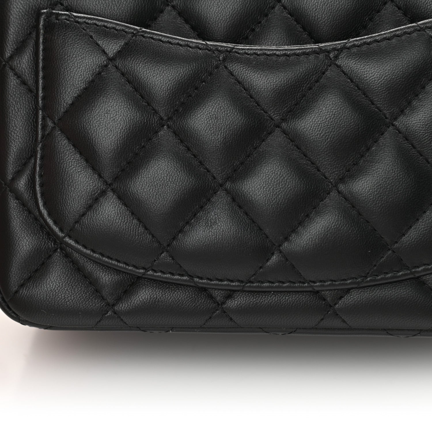 Chanel Lambskin Quilted Mini Square Flap Black 13 of 14