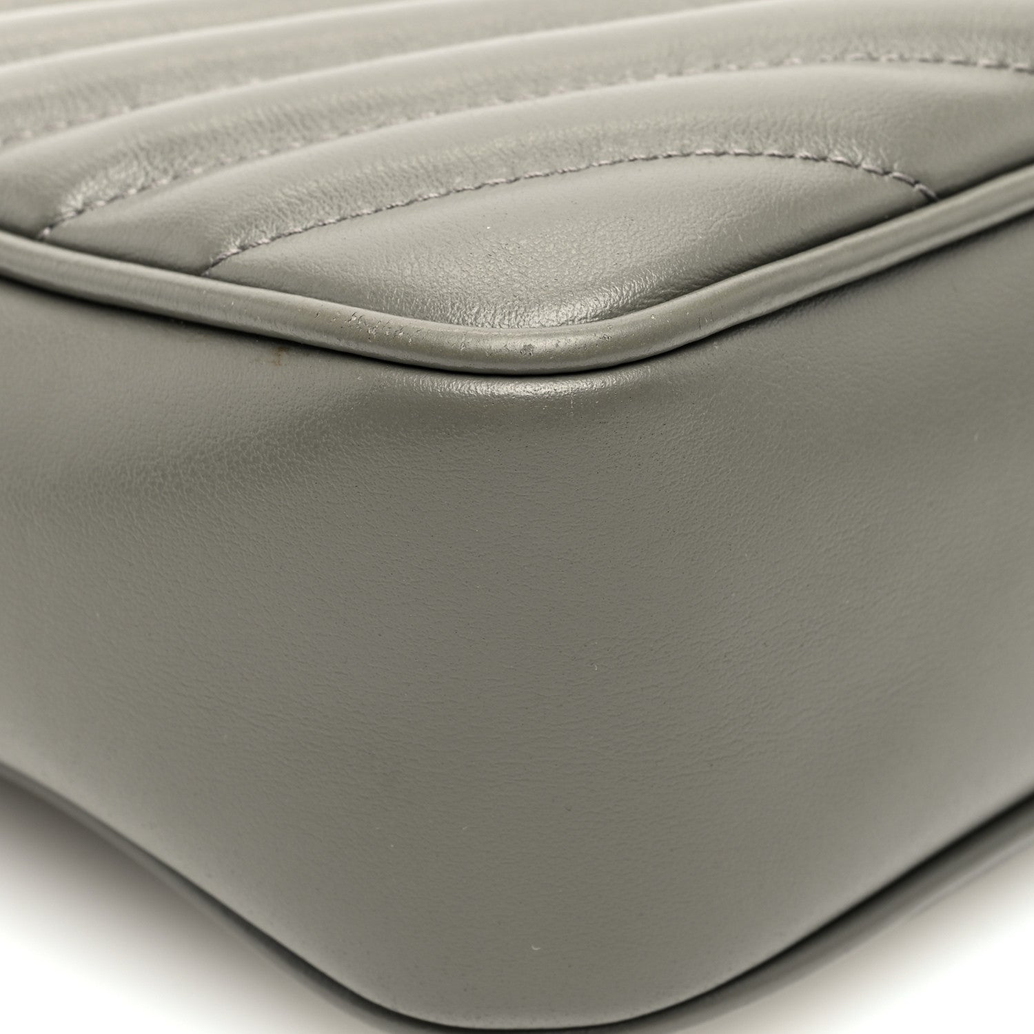 Saint Laurent Calfskin Matelasse Monogram Lou Camera Bag Fog 8 of 9