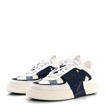 Valentino Garavani Calfskin VL7N Sneakers 40 Denim Blue 3 of 11