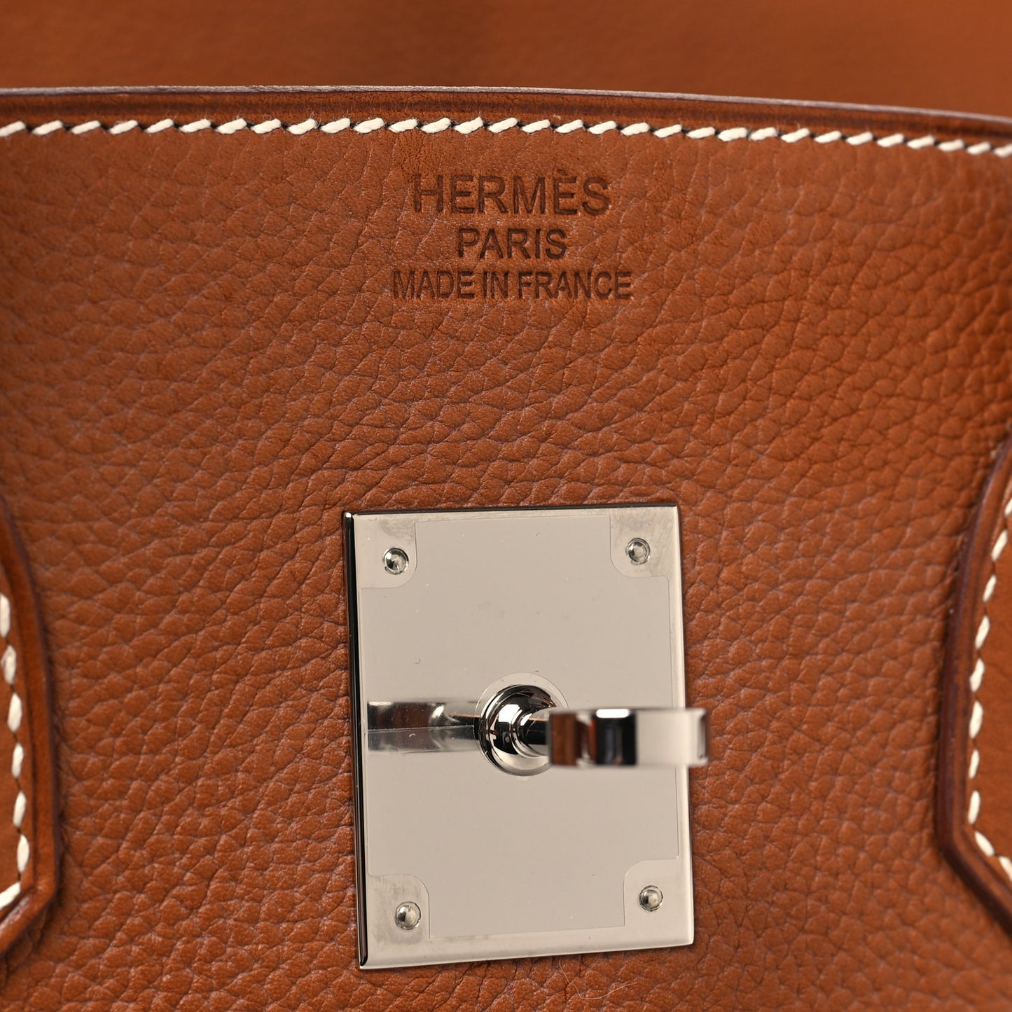 Natural Barenia Faubourg Birkin 35 Fauve