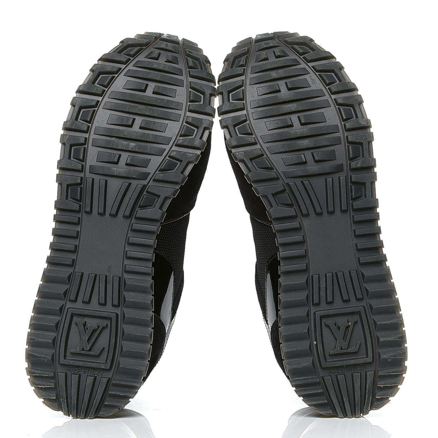 Louis Vuitton Suede Monogram Run Away Sneakers 38 Black 4 of 5