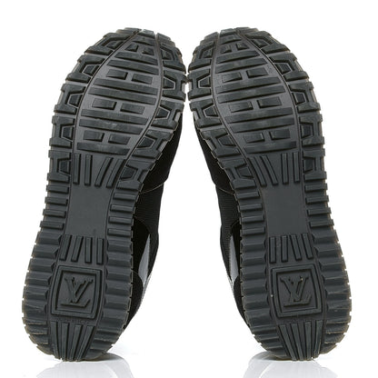 Louis Vuitton Suede Monogram Run Away Sneakers 38 Black 4 of 5