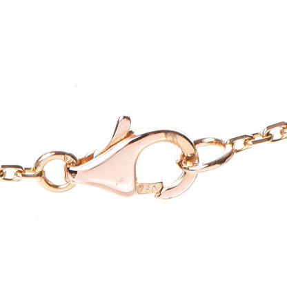 Van Cleef & Arpels 18K Rose Gold Diamond Mother of Pearl Vintage Alhambra Pendant Necklace 5 of 8