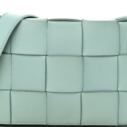 Bottega Veneta Lambskin Maxi Intreccio Cassette Bag Teal Washed 7 of 14