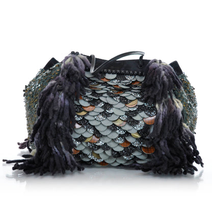 Fendi Sequin Embroidered Pillow Grande Tote Multicolor 3 of 8