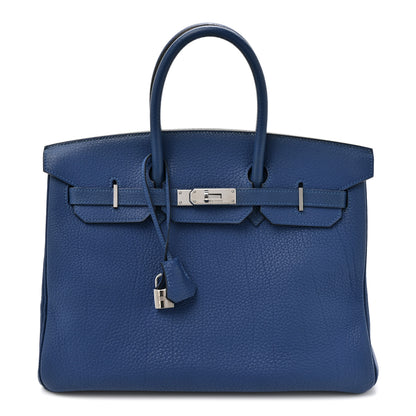 Hermes Togo Birkin 35 Bleu Thalassa 1 of 19