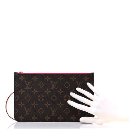 Louis Vuitton Monogram Neverfull MM GM Pochette Pivoine 2 of 6