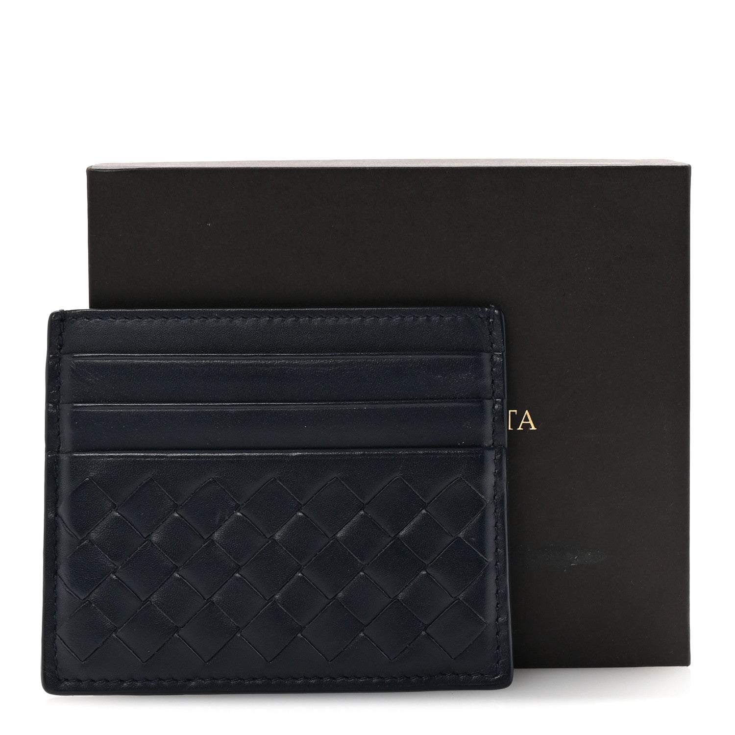 Bottega Veneta Nappa Intrecciato VN Card Case Denim 8 of 8