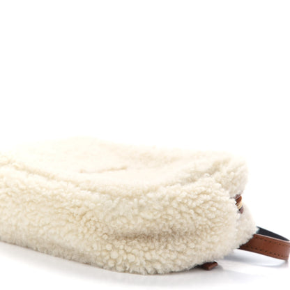 Saint Laurent Shearling Monogram Lou Belt Bag Beige 8 of 10