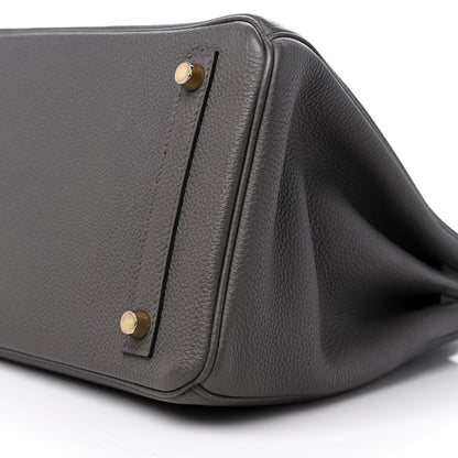 Hermes Togo Birkin 30 Etain 9 of 10