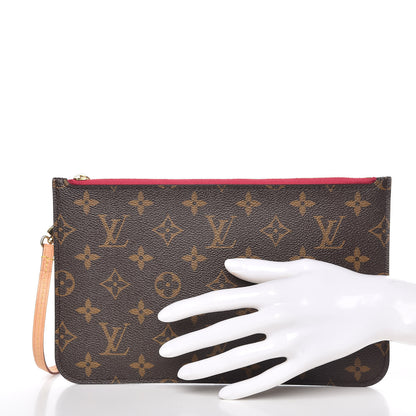 Louis Vuitton Monogram Neverfull MM GM Pochette Pivoine 2 of 8