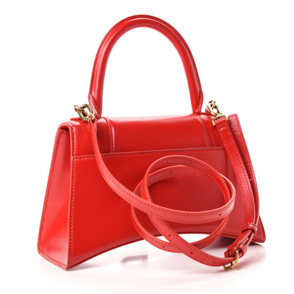 Balenciaga Shiny Box Calfskin Small Hourglass Top Handle Bag Bright Red 3 of 11