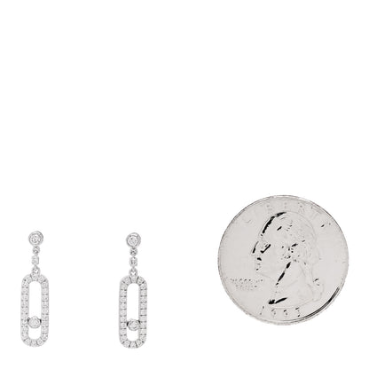 Messika 18K White Gold Diamond Move Uno Drop Earrings 2 of 6