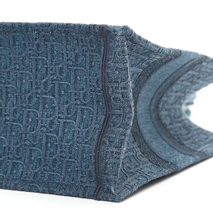 Christian Dior Oblique Denim Medium Book Tote Blue 10 of 14