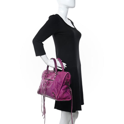 Louis Vuitton BALENCIAGA Agneau Classic Hardware City Magenta 2 of 14