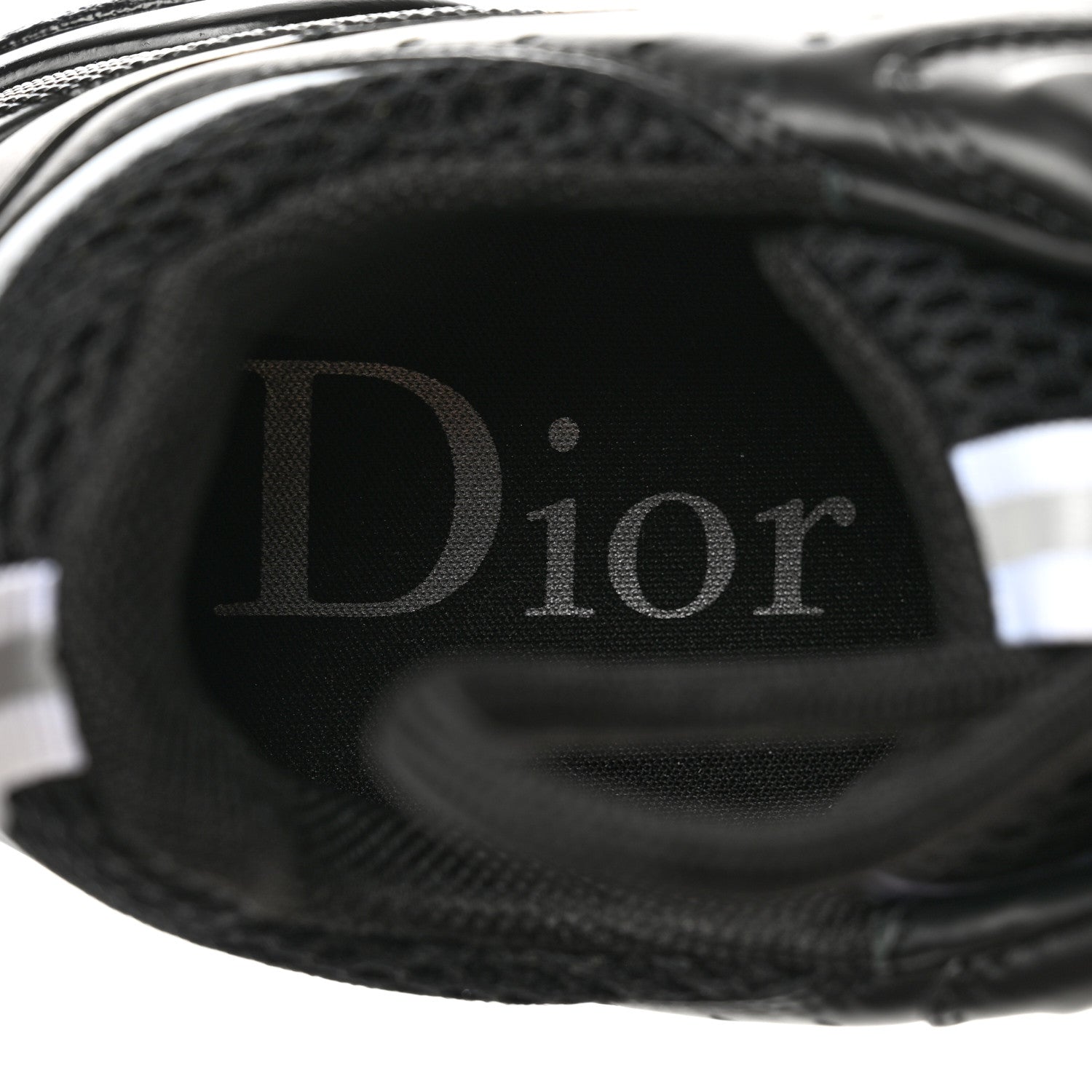 Christian Dior Technical Mesh Calfskin Mens B22 Sneakers 39 Black Red 8 of 8