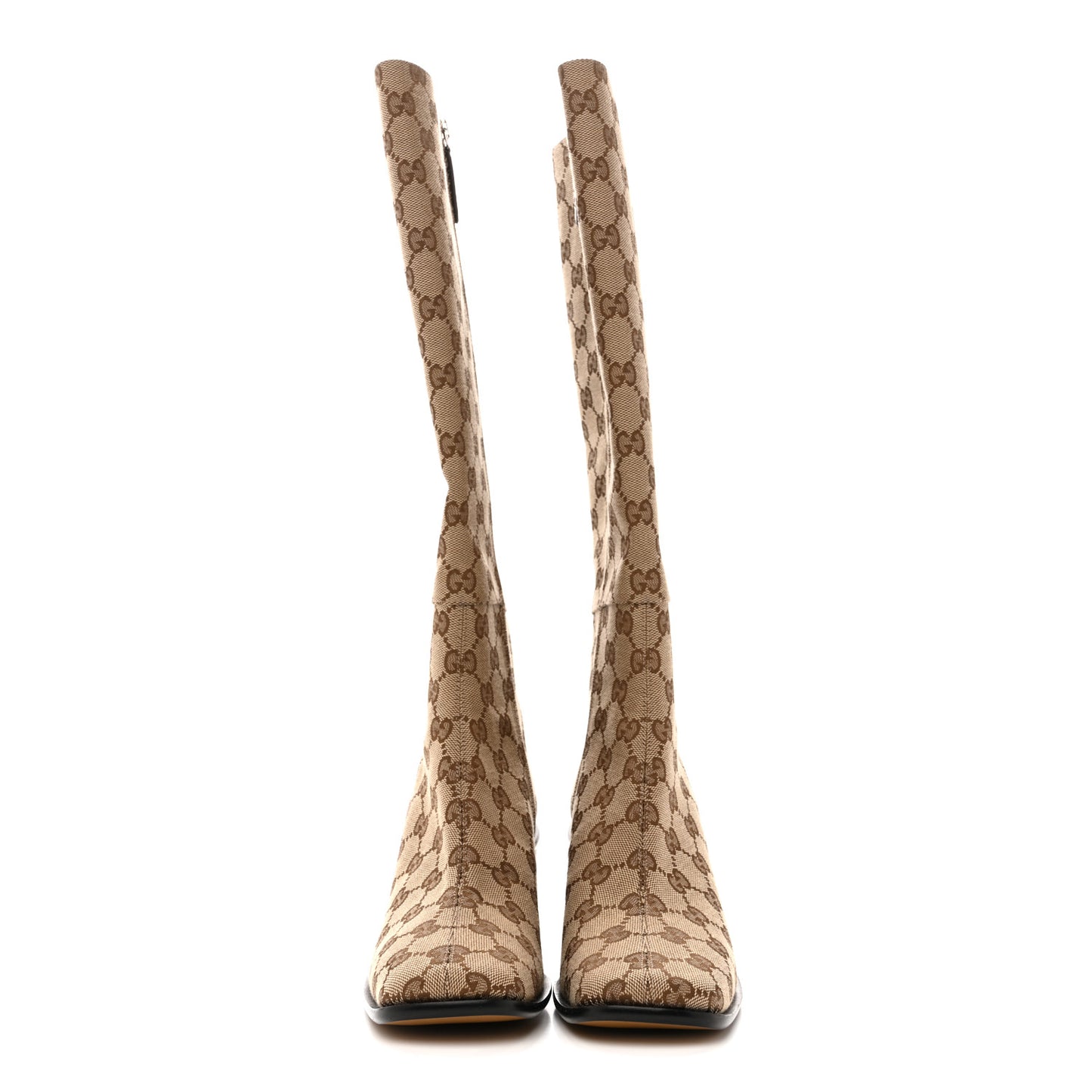 GG Supreme Knee High Boots 35 Beige Ebony New Acero
