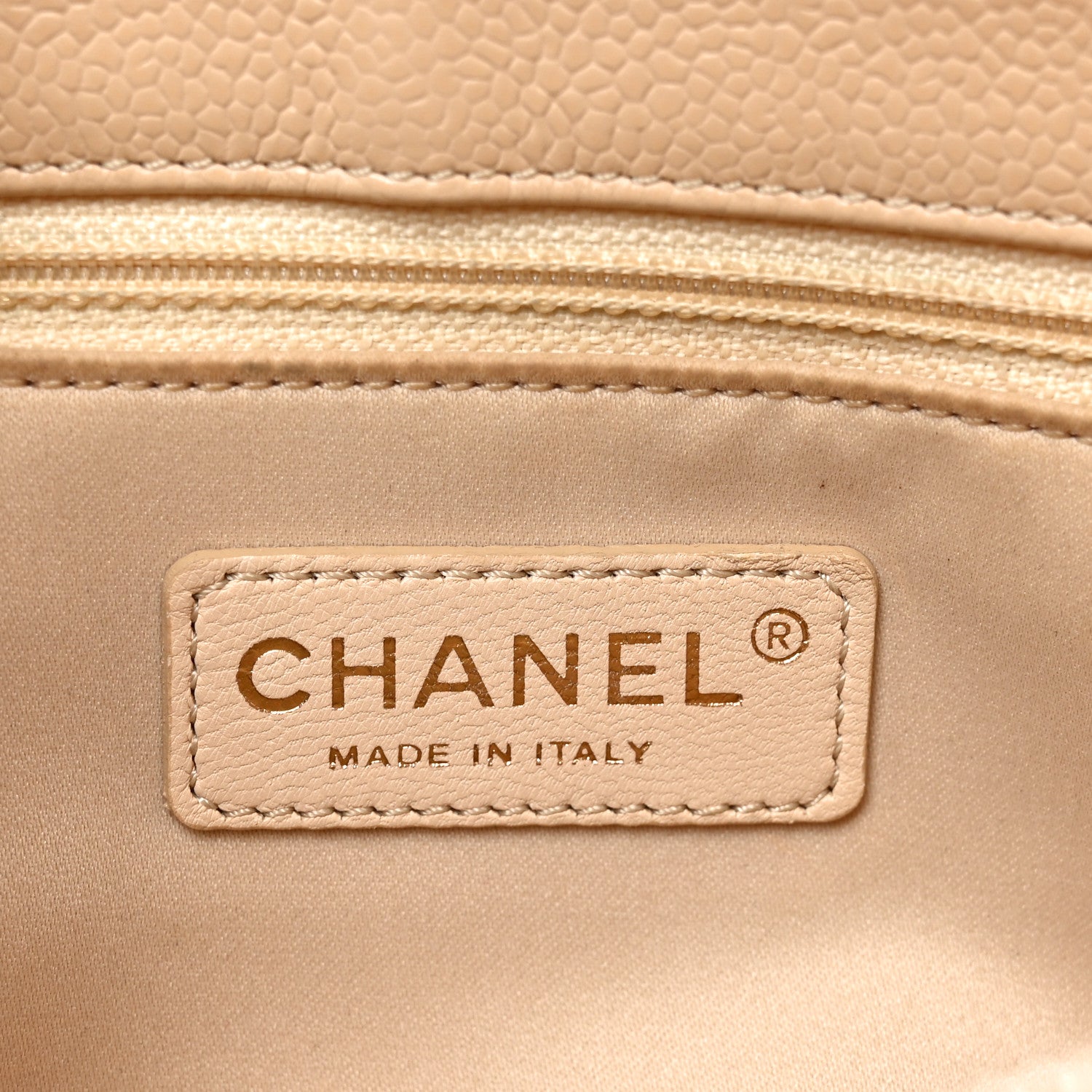 Chanel Caviar Quilted Grand Shopping Tote GST Beige Clair 6 of 12