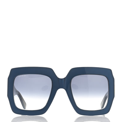 Gucci Acetate Square Web Frame GG0178S Sunglasses Navy 2 of 10
