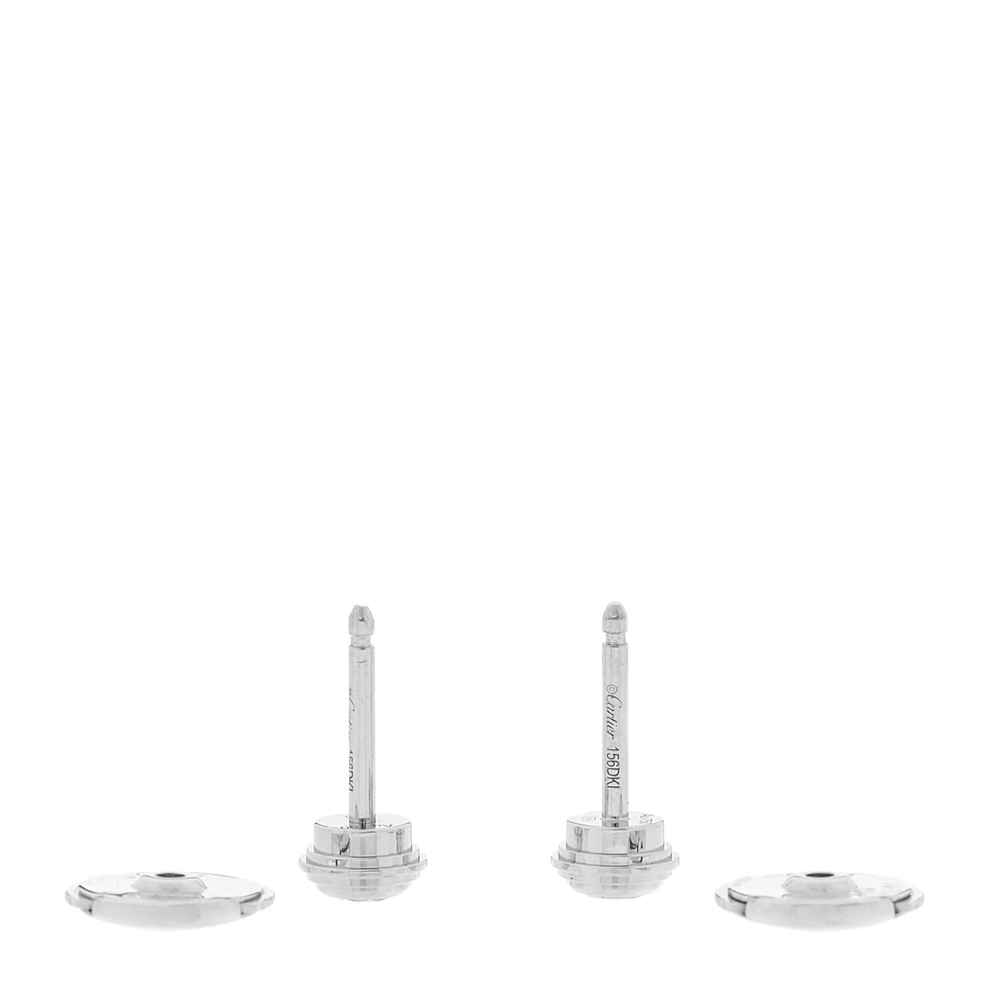 18K White Gold Diamond MM D'Amour Earrings