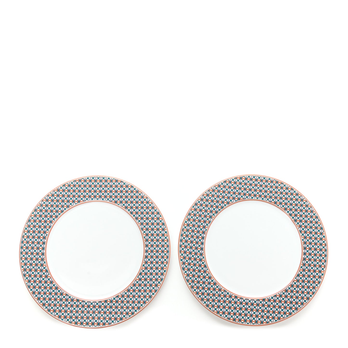 Porcelain Tie Set Dessert Plate Set of 2