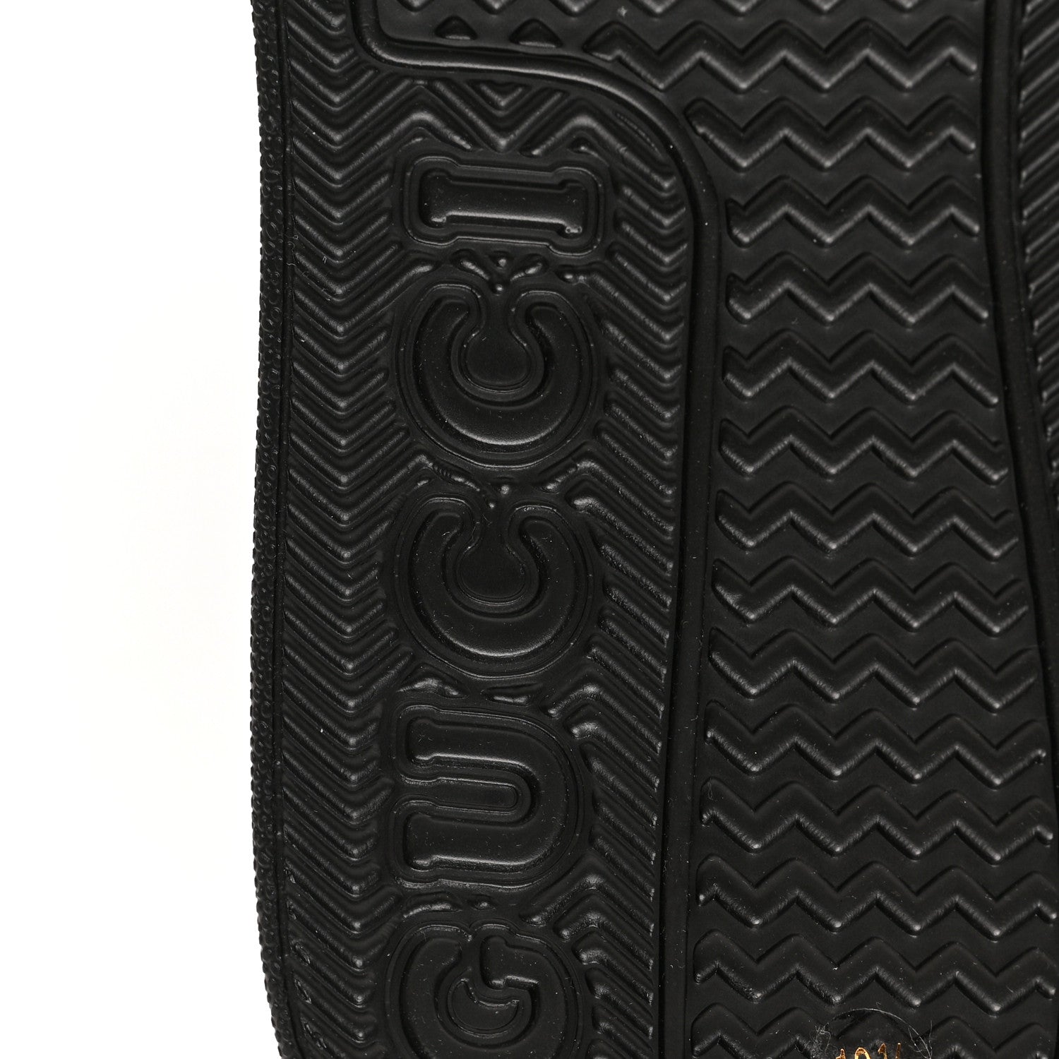 Gucci Calfskin GG Tennis Embossed Perforated Mens Interlocking G 55mm Sneakers 10.5 Black 7 of 9