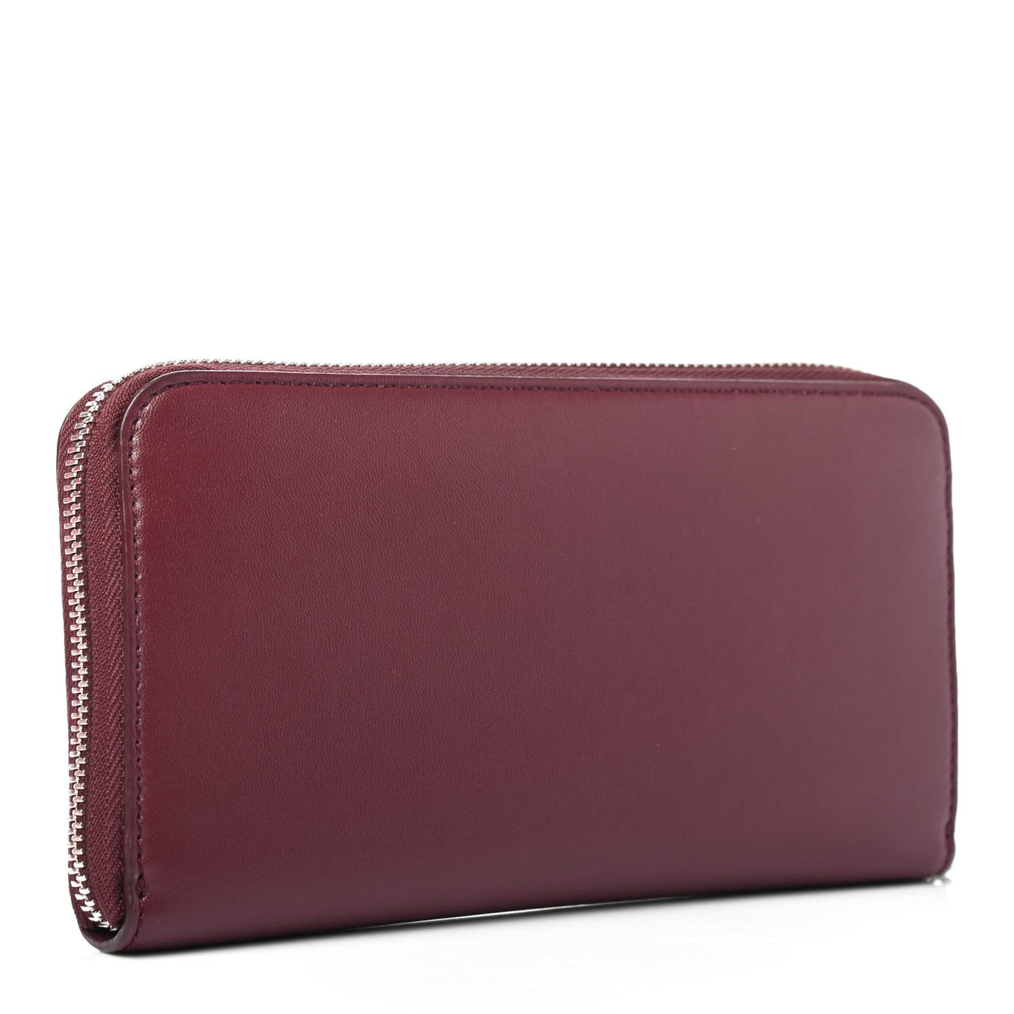 Eco Alter Nappa Perforated Logo Zip Around Wallet Wine