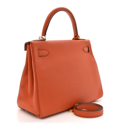 Hermes Togo Kelly Retourne 28 Terre Battue 3 of 12