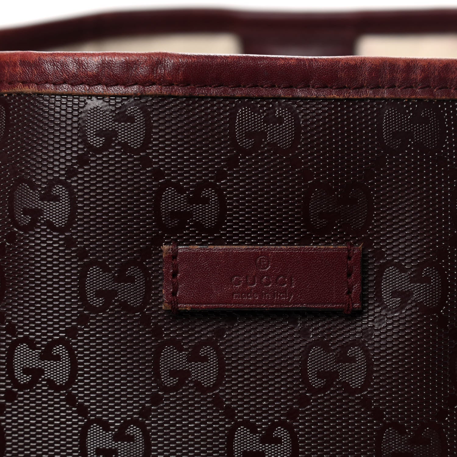 Gucci Imprime Monogram Medium Joy Tote Bag Bordeaux 5 of 7