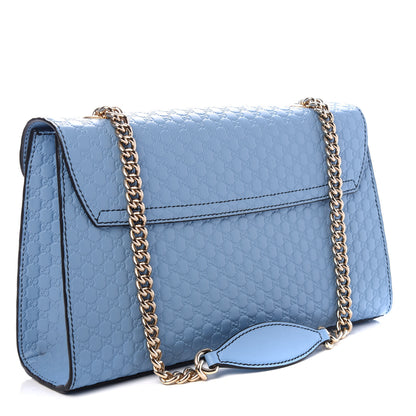 Gucci Microguccissima Medium Emily Chain Shoulder Bag Mineral Blue 3 of 9
