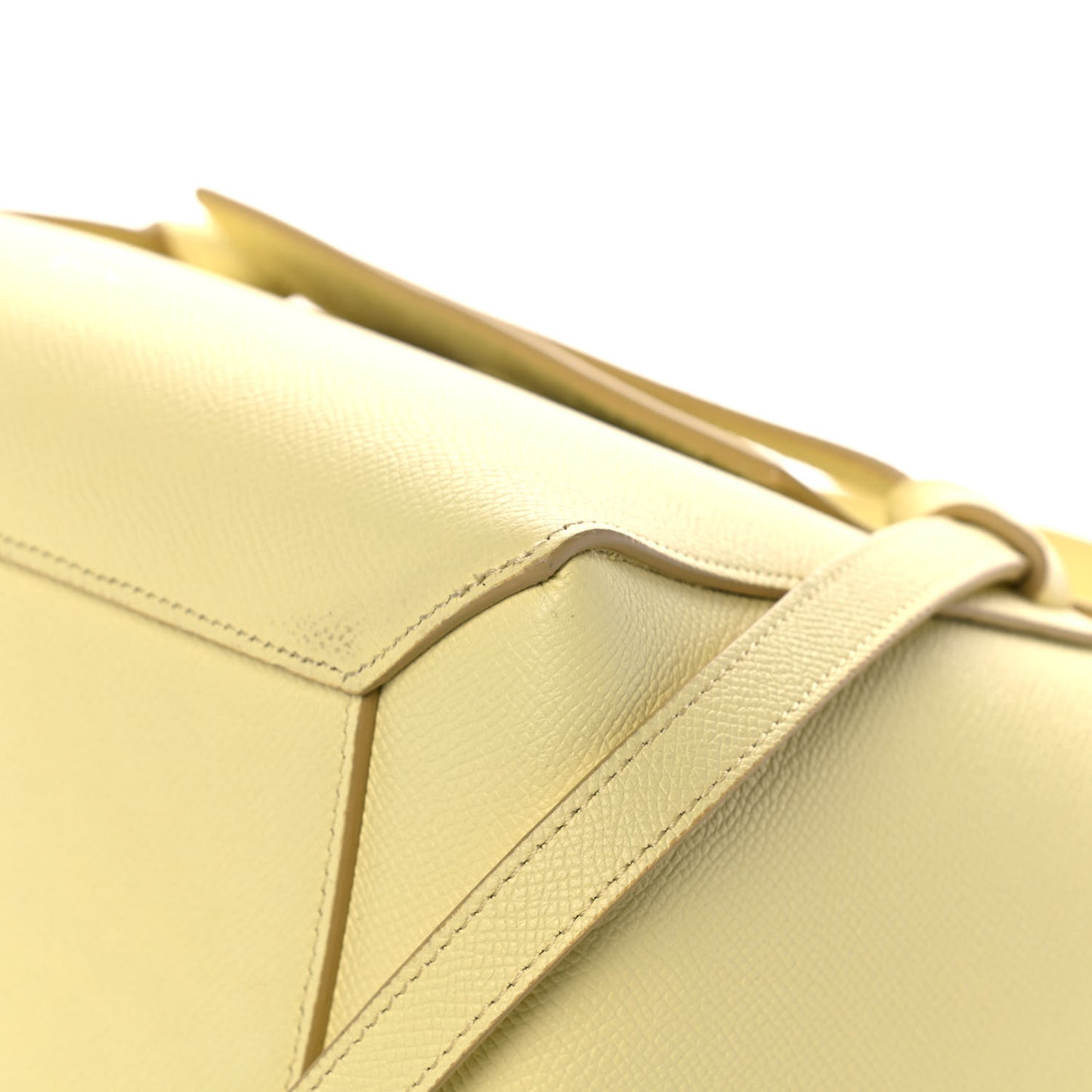 Grained Calfskin Micro Belt Bag Bergamote