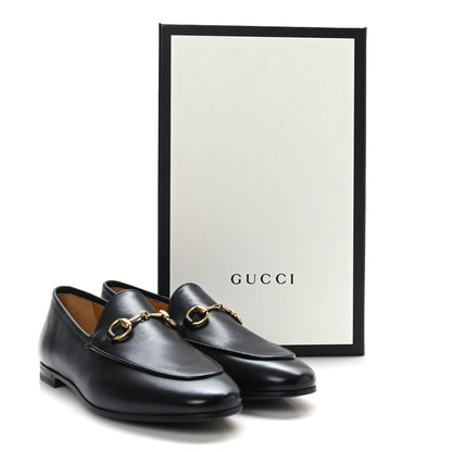 Gucci Lambskin Womens Brixton Horsebit Loafers 37.5 Black 9 of 9