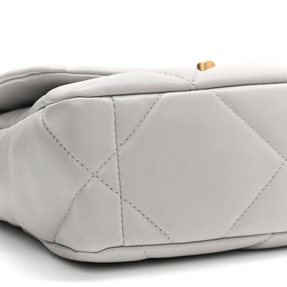 Chanel Lambskin Quilted Medium Chanel 19 Flap Grey 9 of 10