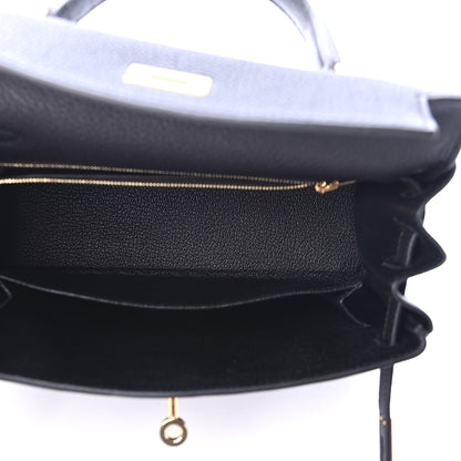 Hermes Togo Kelly Retourne 25 Black 4 of 10