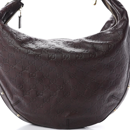 Gucci Guccissima Large Biba Hobo Dark Brown 6 of 8