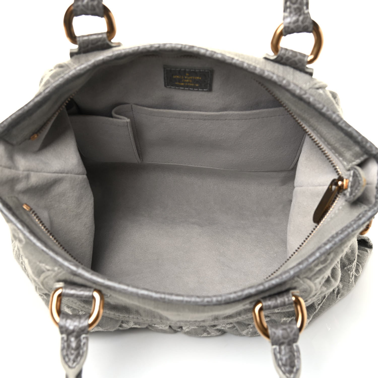 Louis Vuitton Denim Neo Cabby MM Grey 4 of 4