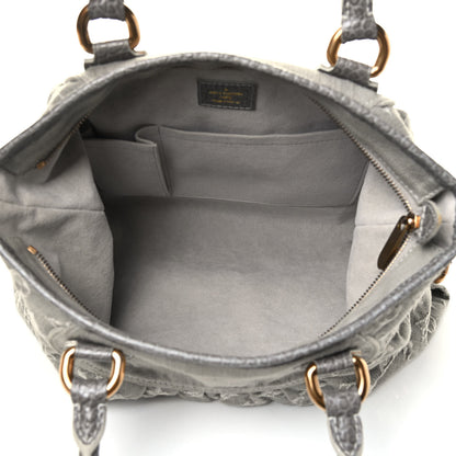 Louis Vuitton Denim Neo Cabby MM Grey 4 of 4