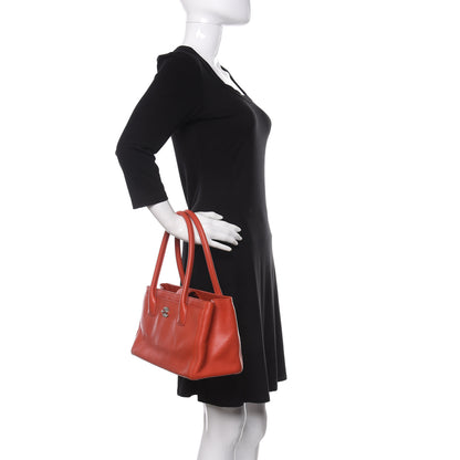 Chanel Calfskin Small Cerf Shopper Tote Red 2 of 9
