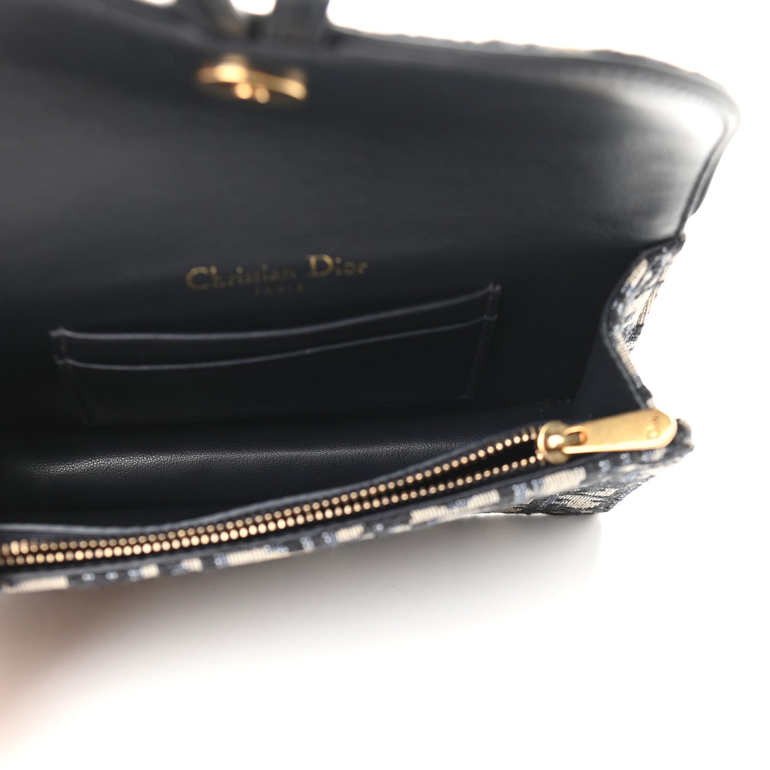 Christian Dior Oblique Saddle Belt Bag Blue 4 of 8