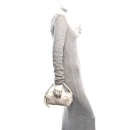 Bottega Veneta Lambskin Maxi Intrecciato Small Brick Cassette Bag White 2 of 10