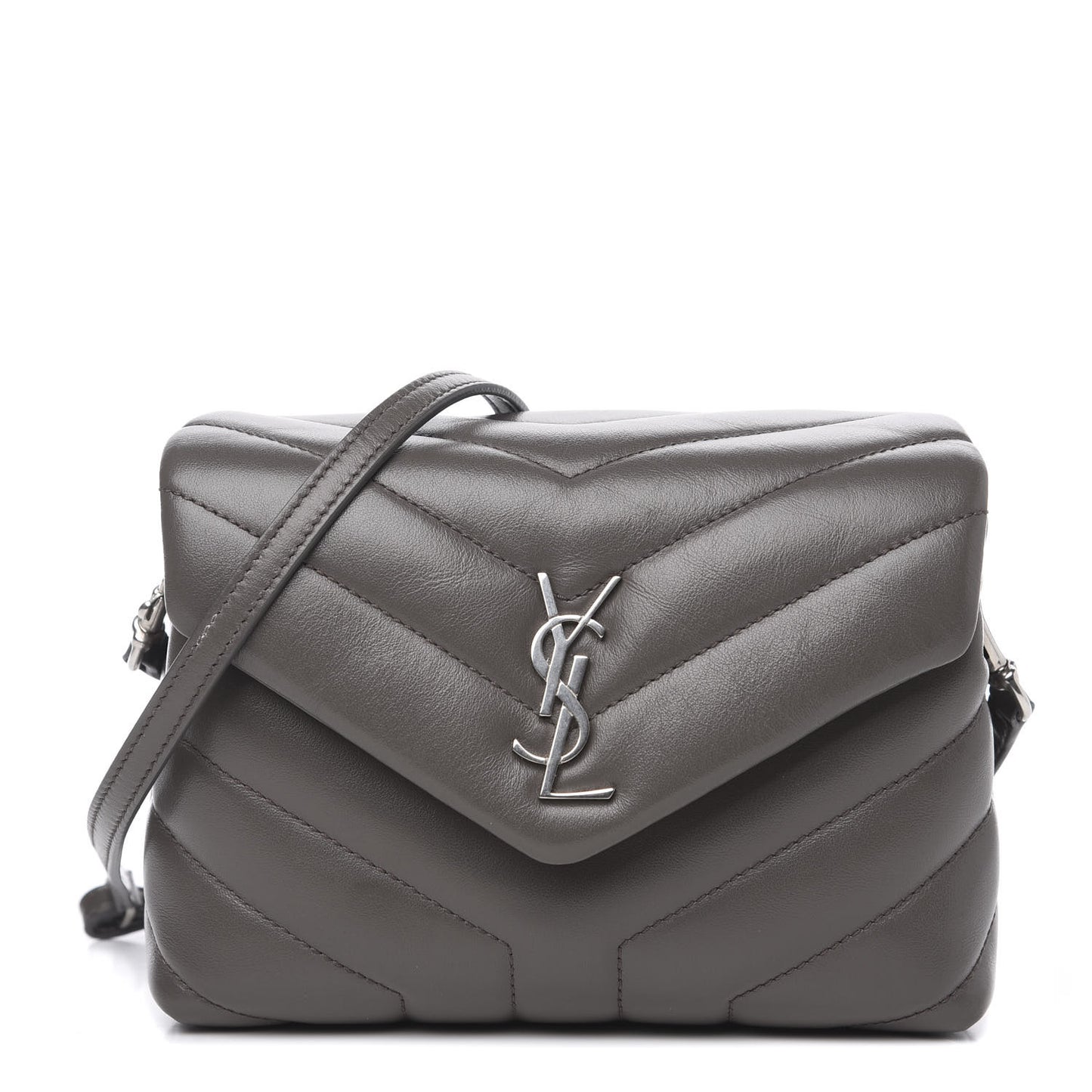 Calfskin Y Quilted Monogram Toy Loulou Crossbody Bag Earth