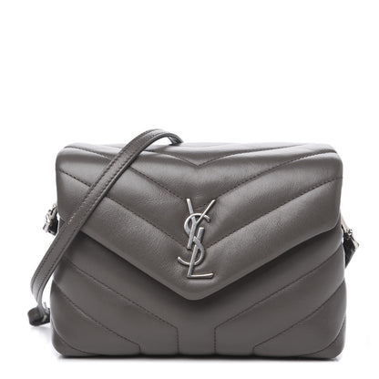 Saint Laurent Calfskin Y Quilted Monogram Toy Loulou Crossbody Bag Earth 1 of 9
