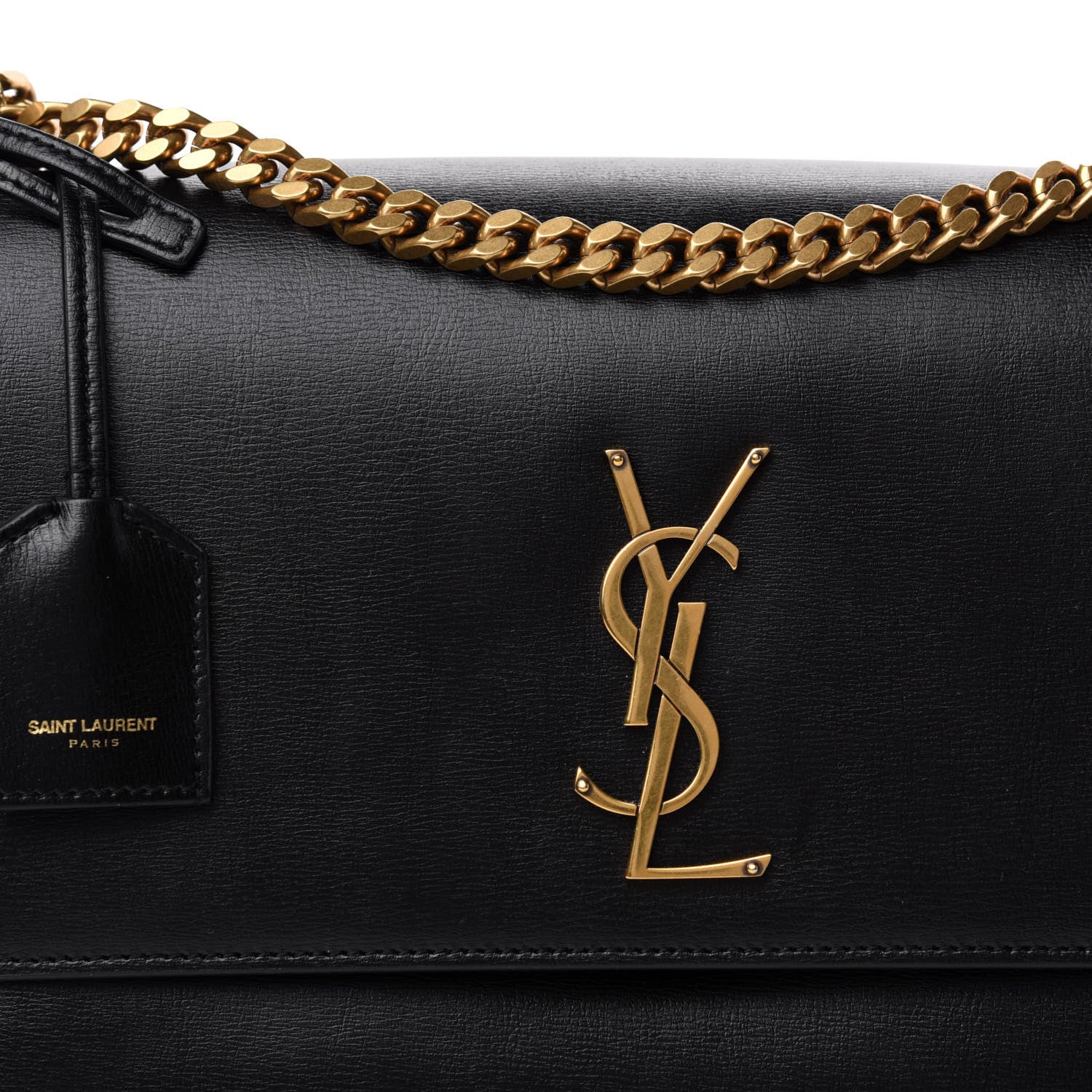 Saint Laurent Calfskin Large Monogram Sunset Black 11 of 11