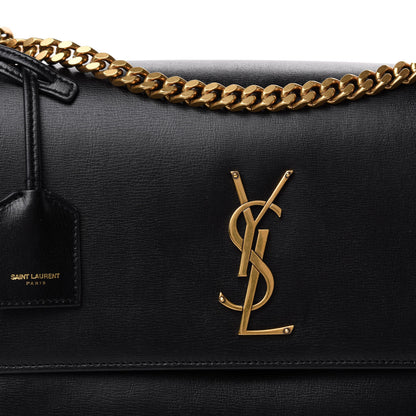 Saint Laurent Calfskin Large Monogram Sunset Black 11 of 11