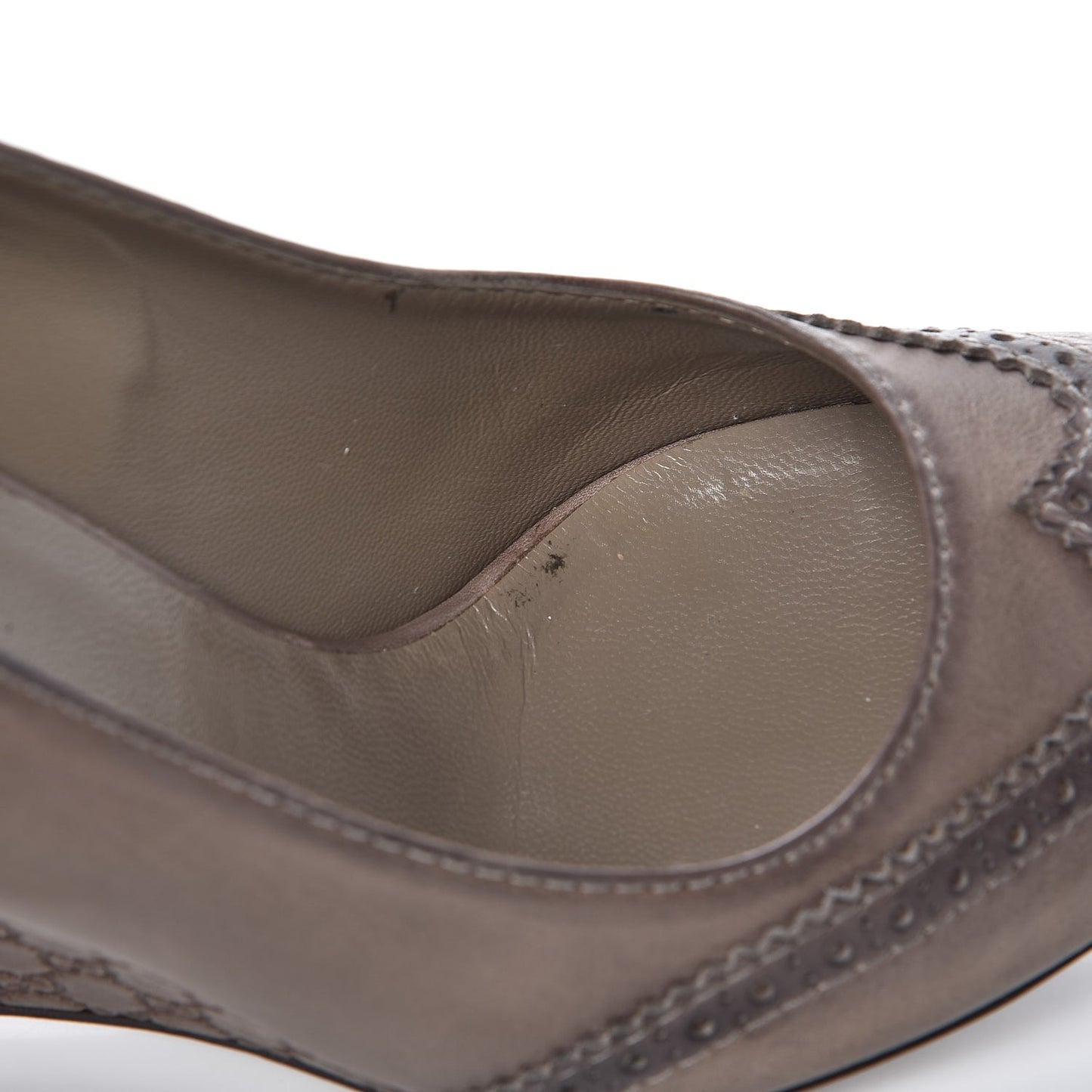 Saddle Soft Lux Tamponato MIcroguccissima Peep Toe Wedges 38.5 New Fango