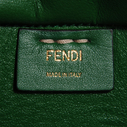 Fendi Vitello Dolce Shiny Nappa Petite 3Jours Tote Tortora Emerald 6 of 11
