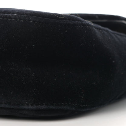 Gucci Velvet Matelasse Medium GG Marmont Shoulder Bag Black 10 of 10